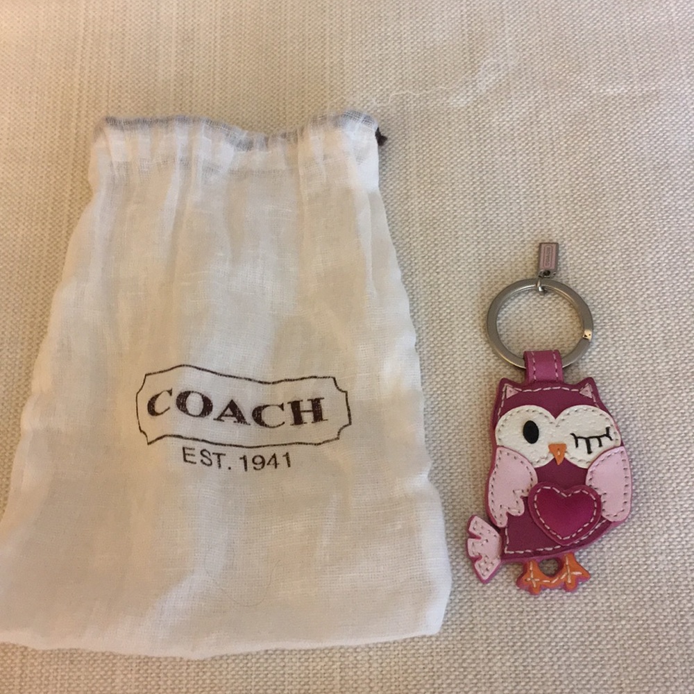 Coach Owl Key Fob